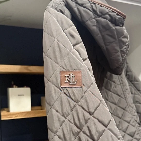 Ralph Lauren Quilted Brown Women's Puffer Coat Good Condition - Picture 9 of 16